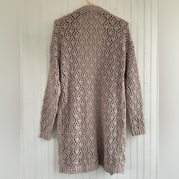 Francesca's Jun & Ivy Tan Cassie Long Sleeve Open Front Cardigan Size XS, NWT - Picture 3 of 8
